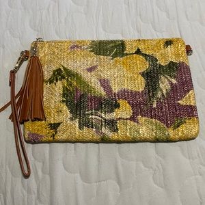 Urban Expressions Leather Floral Envelope clutch